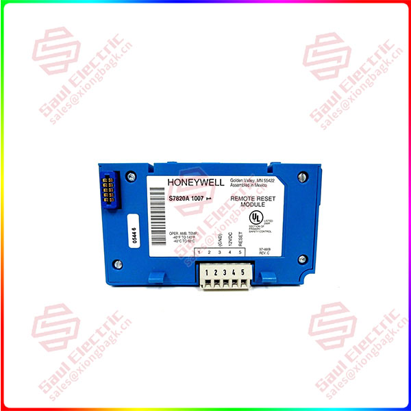 S7820A1007 HONEYWELL Remote Reset Module saulcontrol